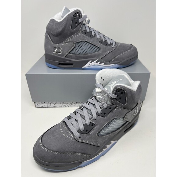 Air Jordan 5 Retro Wolf Grey Size 10 Men’s Brand New DD0587-002 IN HAND